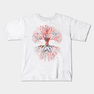 Tree of life watercolor painting 3 Kids T-Shirt